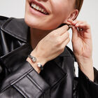 Cuff bracelet with white crystal